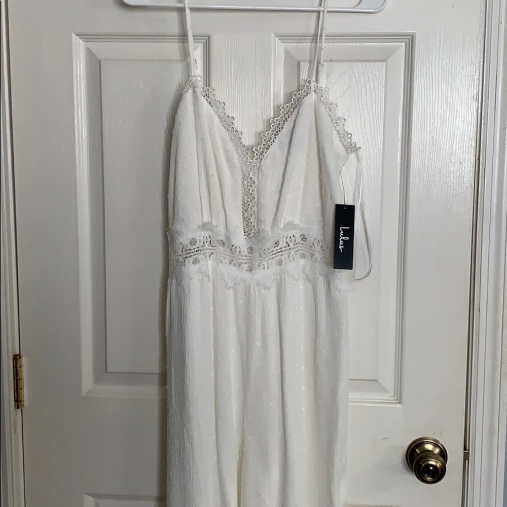 Lulus white jumpsuit